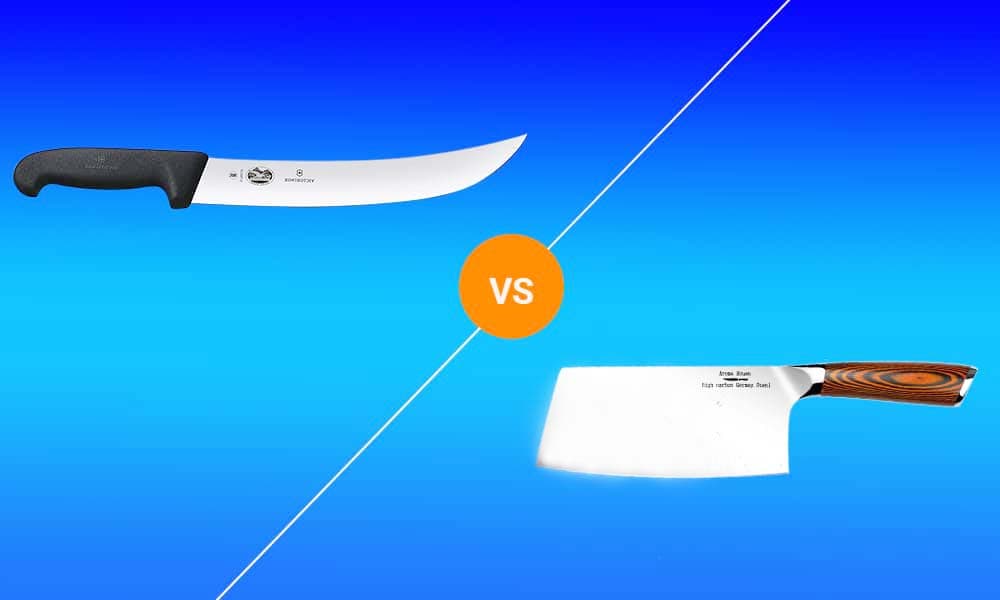 Butcher knife vs cleaver